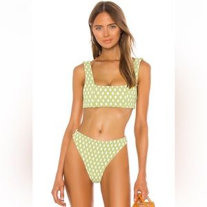 Tularosa Green Polka Dot Bikini